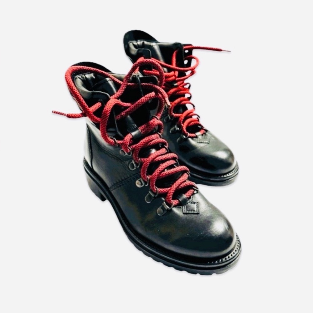 NEW Made in Italy Booties with Red Laces